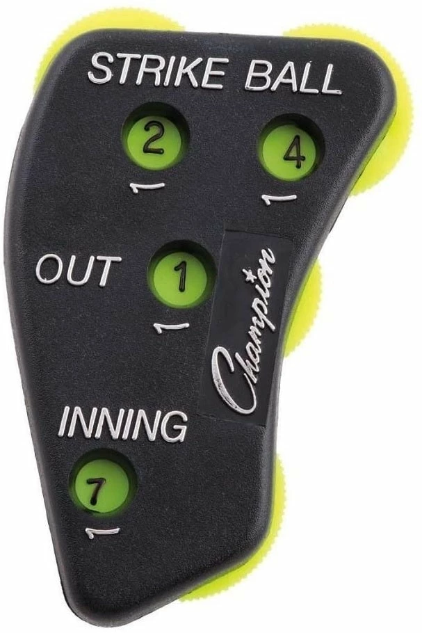 Baseball Champion 4 Wheel Steel Optic Yellow Umpire Indicator