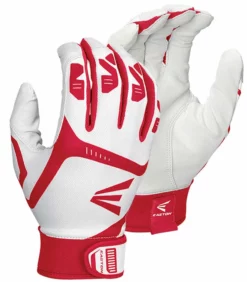Easton Senior Men's Gametime Batting Gloves (Red) Baseball