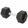 Exercise York 30 Lb Rubber Hex Dumbbell Pairs